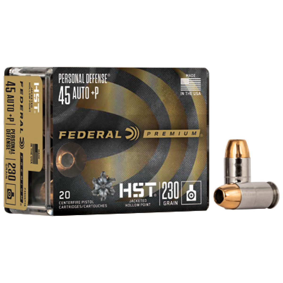 Fep45hst1s_1. Jpg - fed prm hst 45acp+p 230gr jhp 20/200 - fep45hst1s 1