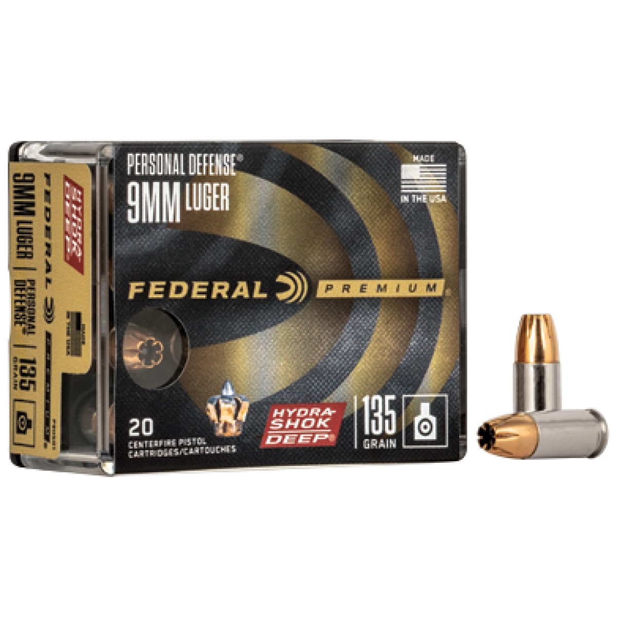 Fep9hsd1_1. Jpg - fed hydra-shok deep 9mm 135gr hp 20/ - fep9hsd1 1