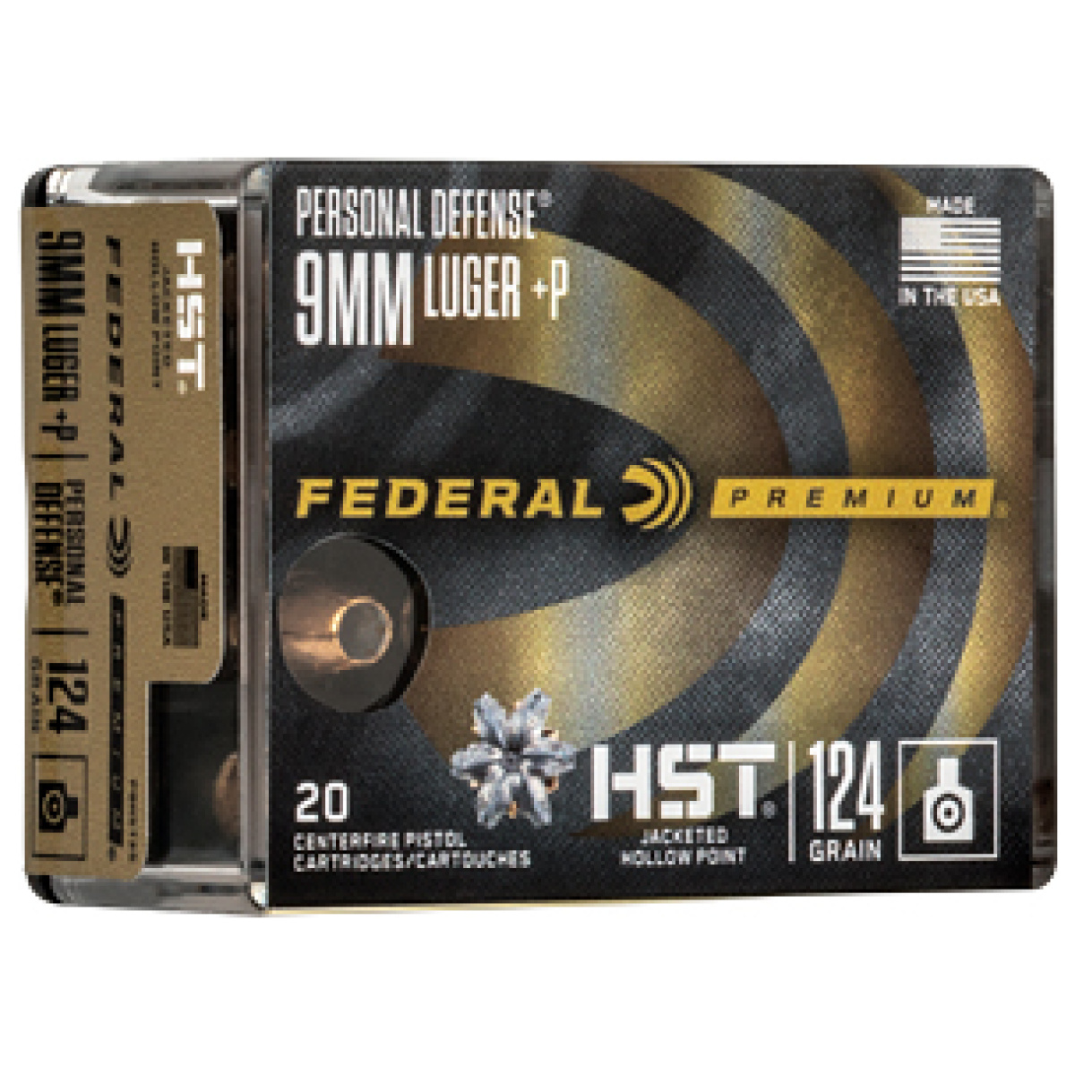 Fep9hst3s_1. Jpg - fed prm pd 9mm hst 124gr jhp 20/200 - fep9hst3s 1