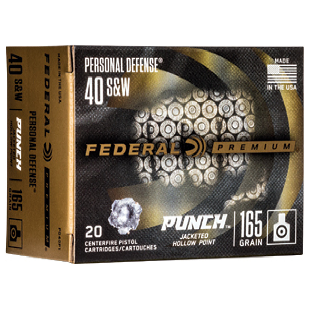 Fepd40p1_1. Jpg - fed punch 40 s&w 165gr jhp 20/200 - fepd40p1 1