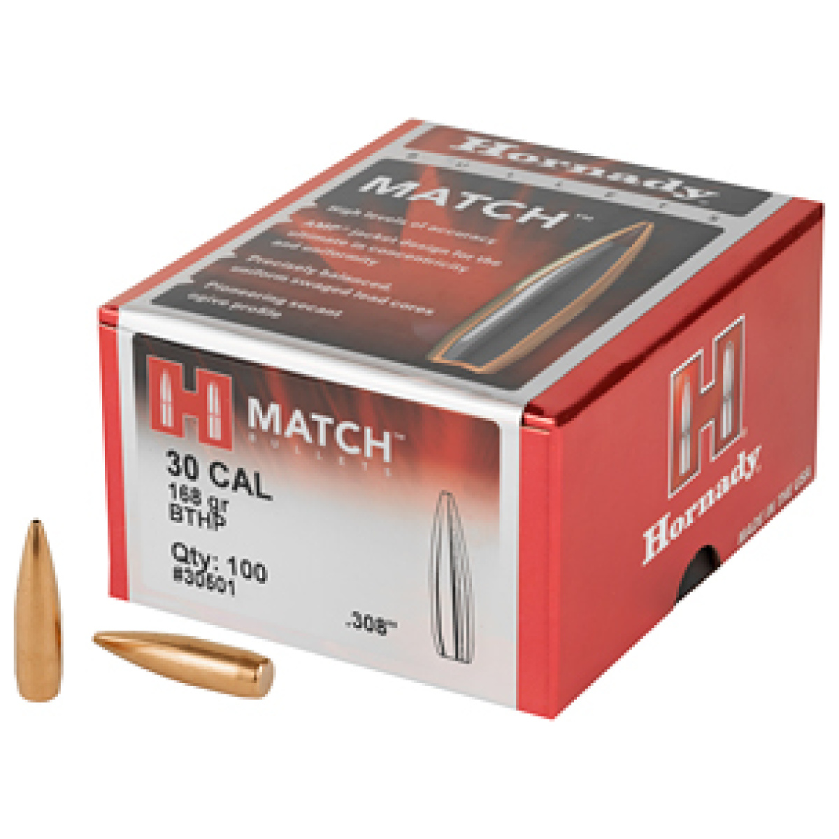 Hrb30501_1. Jpg - hrndy match 30cal. 308 168gr 100ct - hrb30501 1