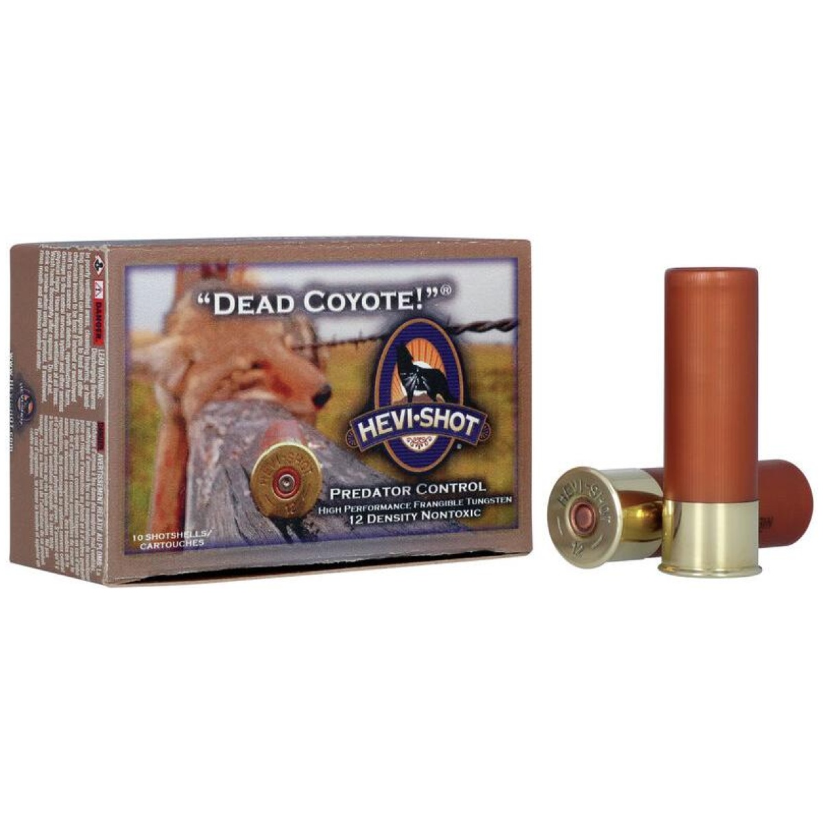 Hv43030_1. Jpg - hevi-shot dead coyote! Shotshells 12 ga 3-1/2" 1-5/8 oz #t 1350 fps 10/ct - hv43030 1