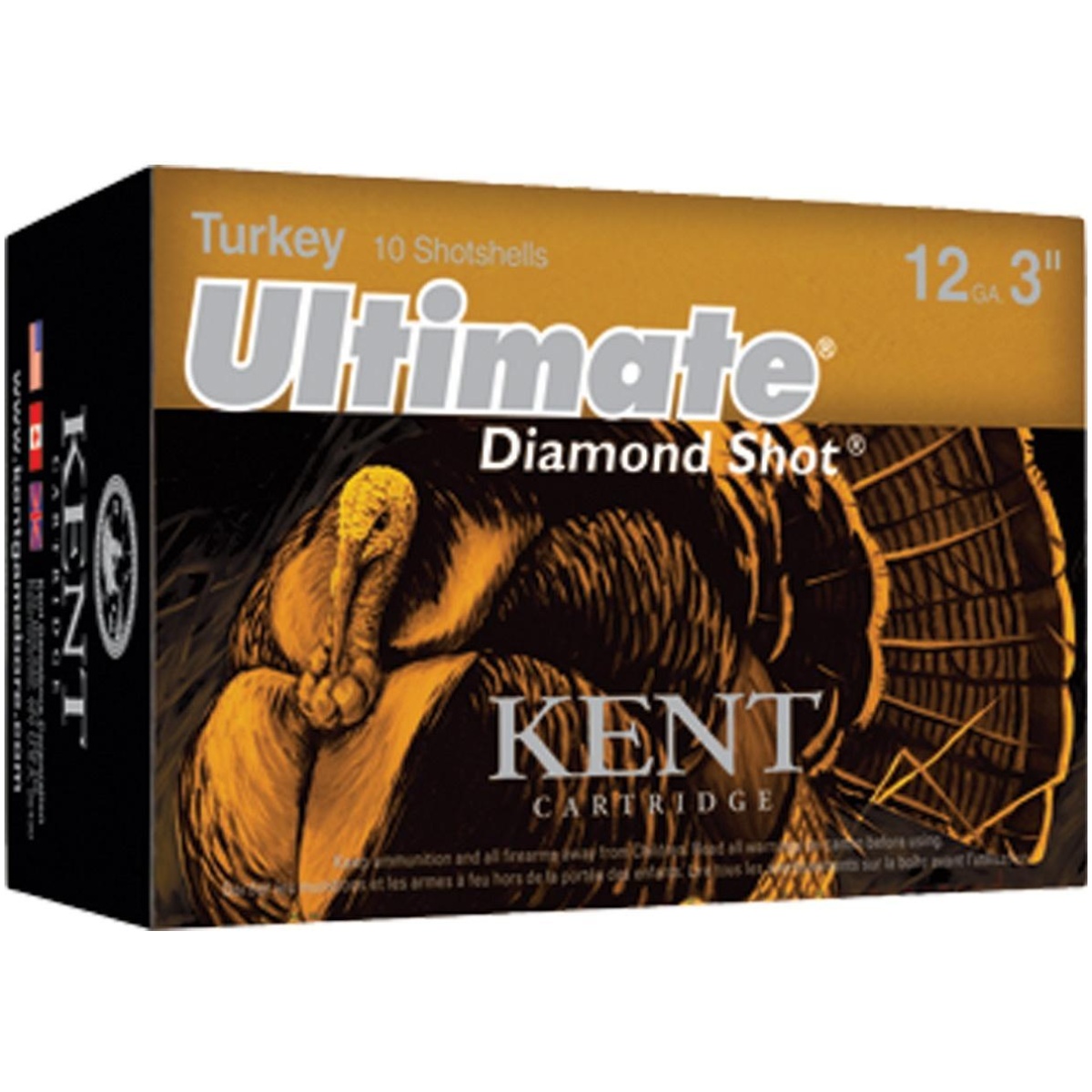 Kic123tk504. Jpg - kent cartridge 12 gauge 3 max 1-3/4oz #4 turkey 10 rounds/box - kic123tk504