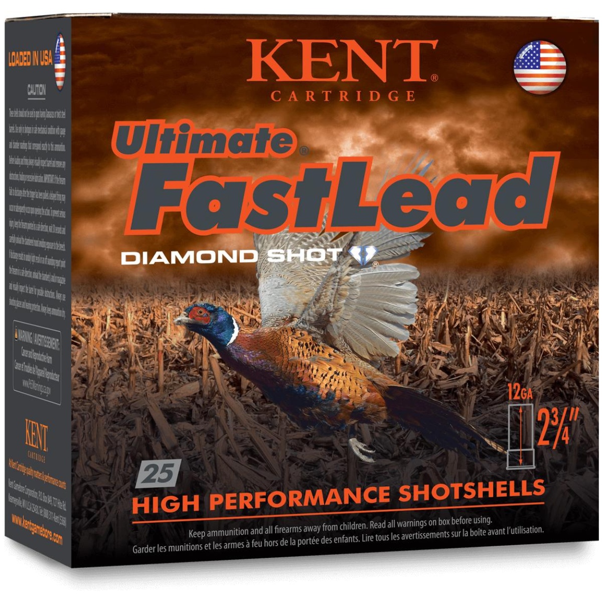 Kik122ufl365. Jpg - kent ultimate fast lead shotshells 12 ga 2-3/4" 1-1/4oz 1345 fps #5 25/ct - kik122ufl365