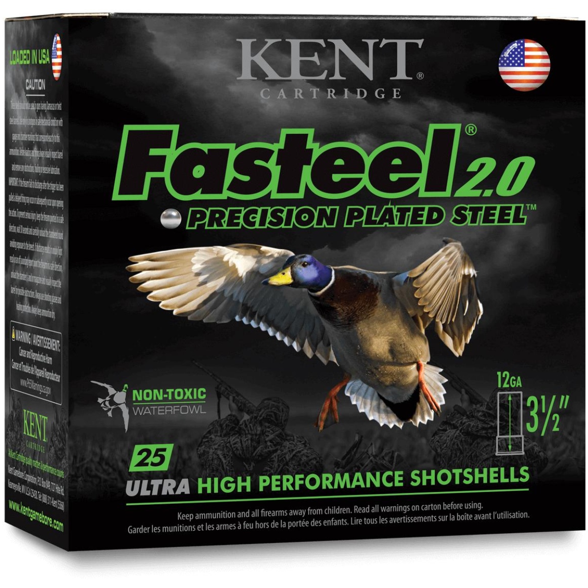 Kik1235fs40bb. Jpg - kent fasteel 2. 0 shotshells 12 ga 3-1/2" 1-3/8oz 1550 fps #bb 25/ct - kik1235fs40bb