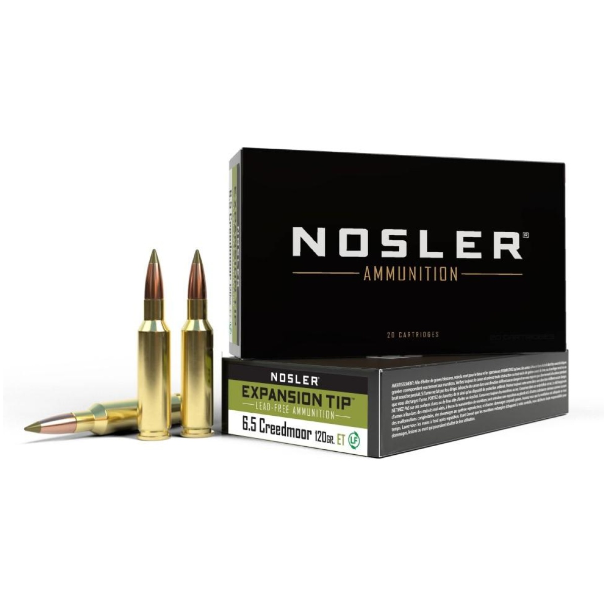 No40398-1. Jpg - nosler e-tip rifle ammunition 6. 5 creedmoor 120 gr e-tip 2850 fps 20/ct - no40398 1