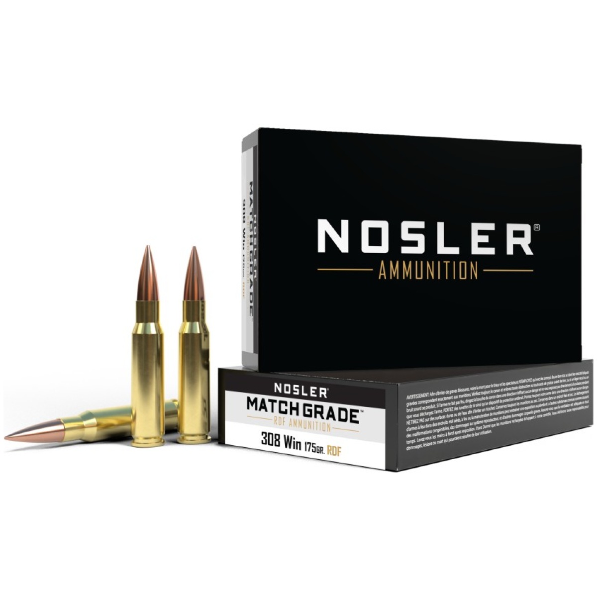 No60138-1. Jpg - nosler rdf match grade rifle ammunition. 260 rem 130gr hpbt 2900 fps 20/ct - no60138 1