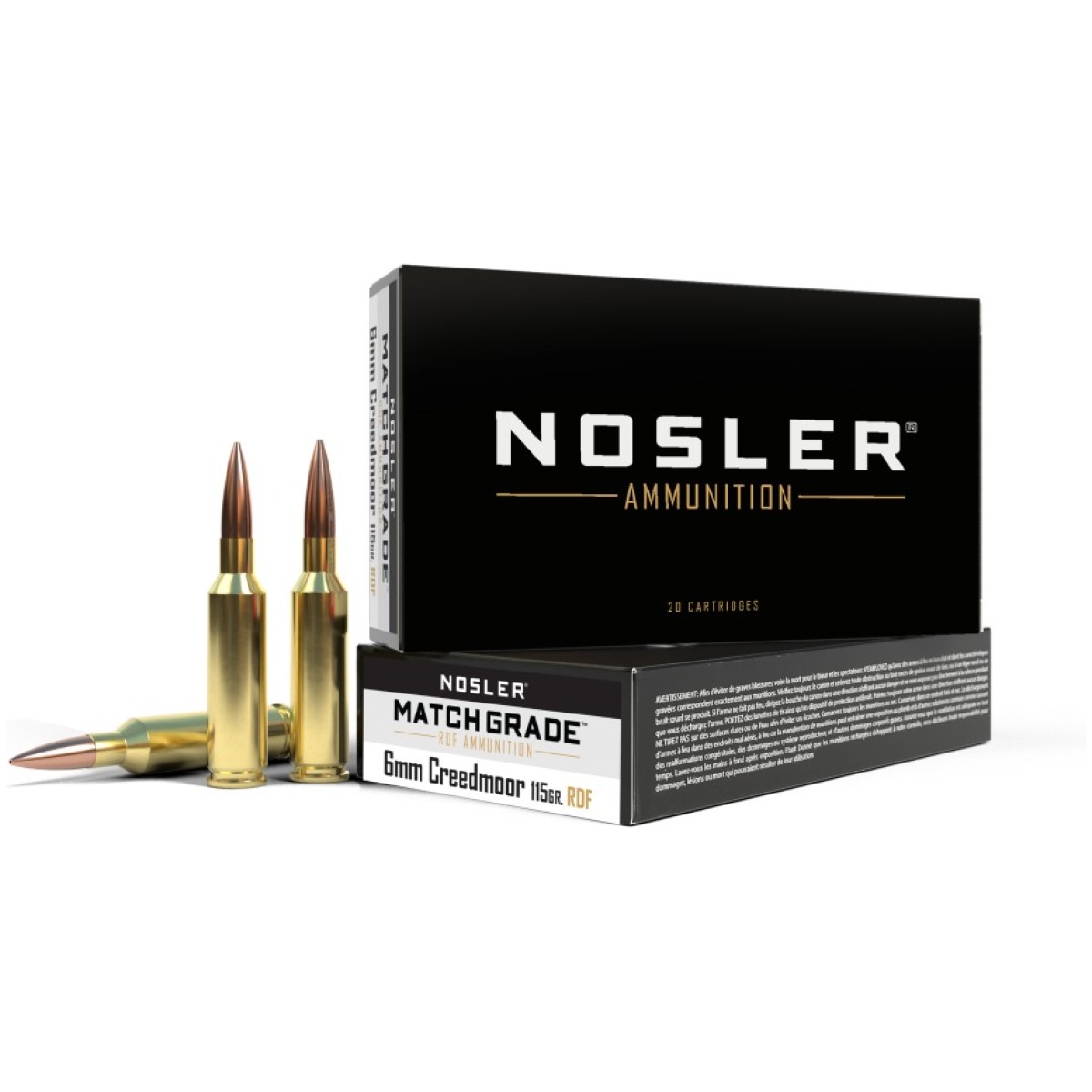 No60170-1. Jpg - 6mm creedmoor 115gr rdf hpbt (20 ct. ) ammunition - no60170 1