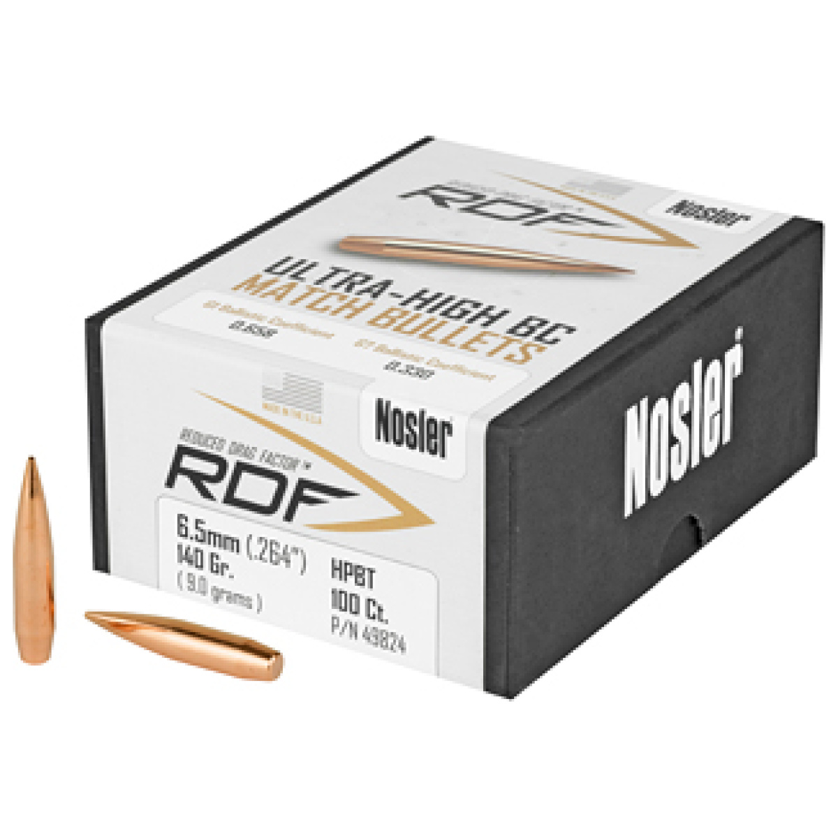 Nosb49824_1. Jpg - nosler rdf 6. 5mm 140gr hpbt 100ct - nosb49824 1