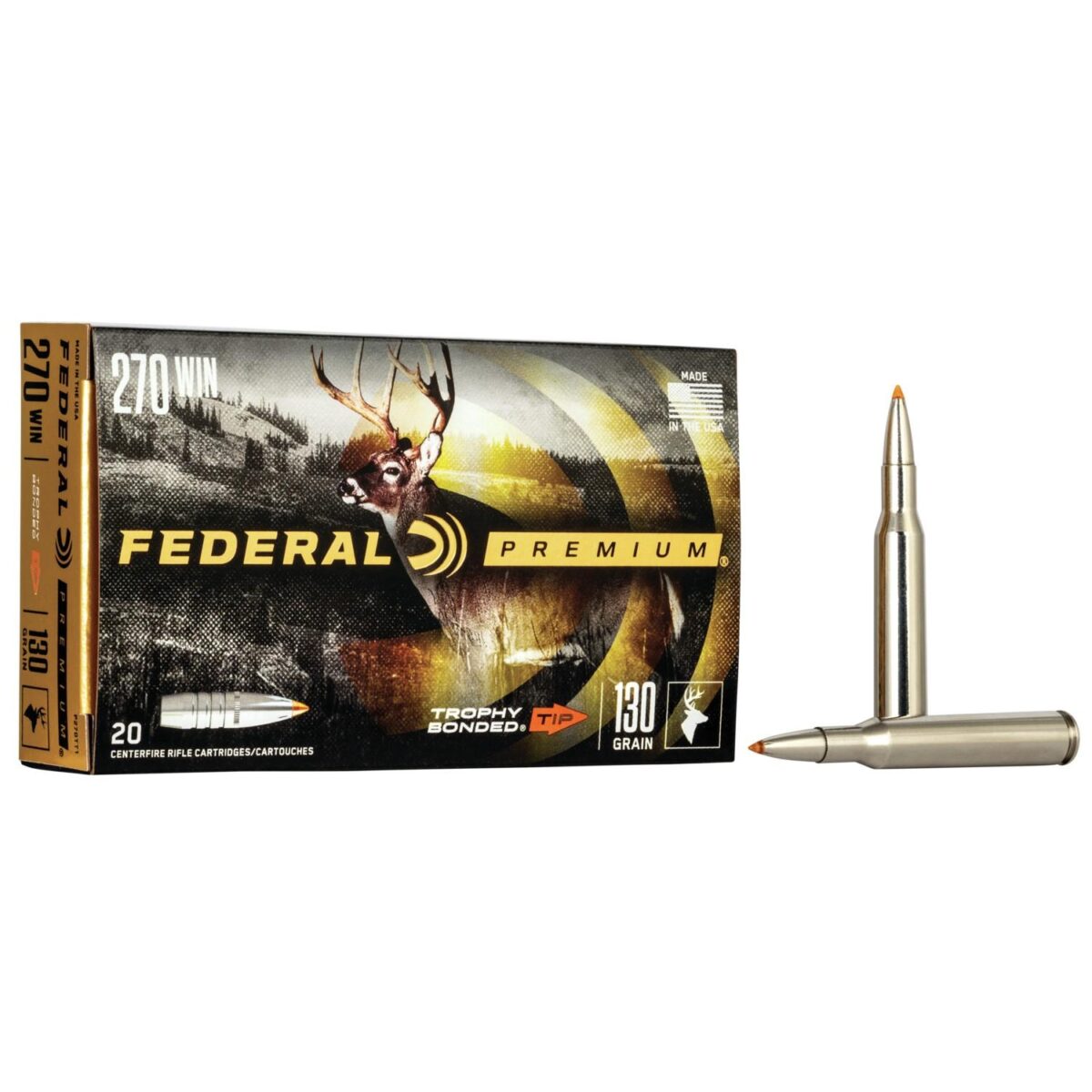 P270tt1. Jpg - federal premium vital-shok rifle ammunition. 270 win 130 gr tbt 3060 fps - 20/box - p270tt1