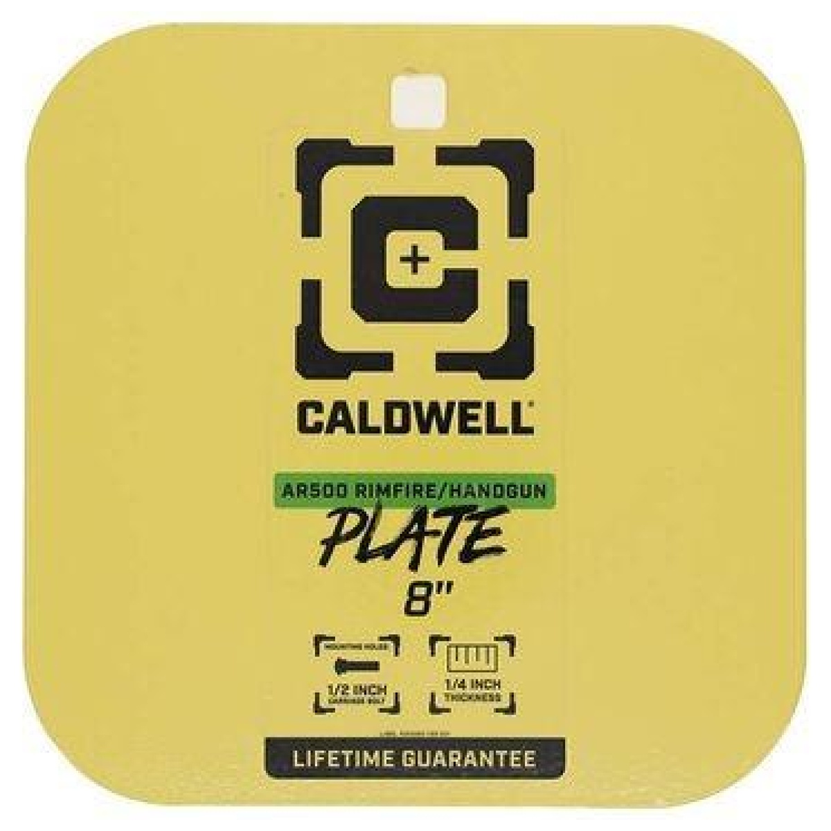 Ph4002878-1. Jpg - caldwell ar500 rimfire/handgun target 8" gong 1/4" yellow - ph4002878 1