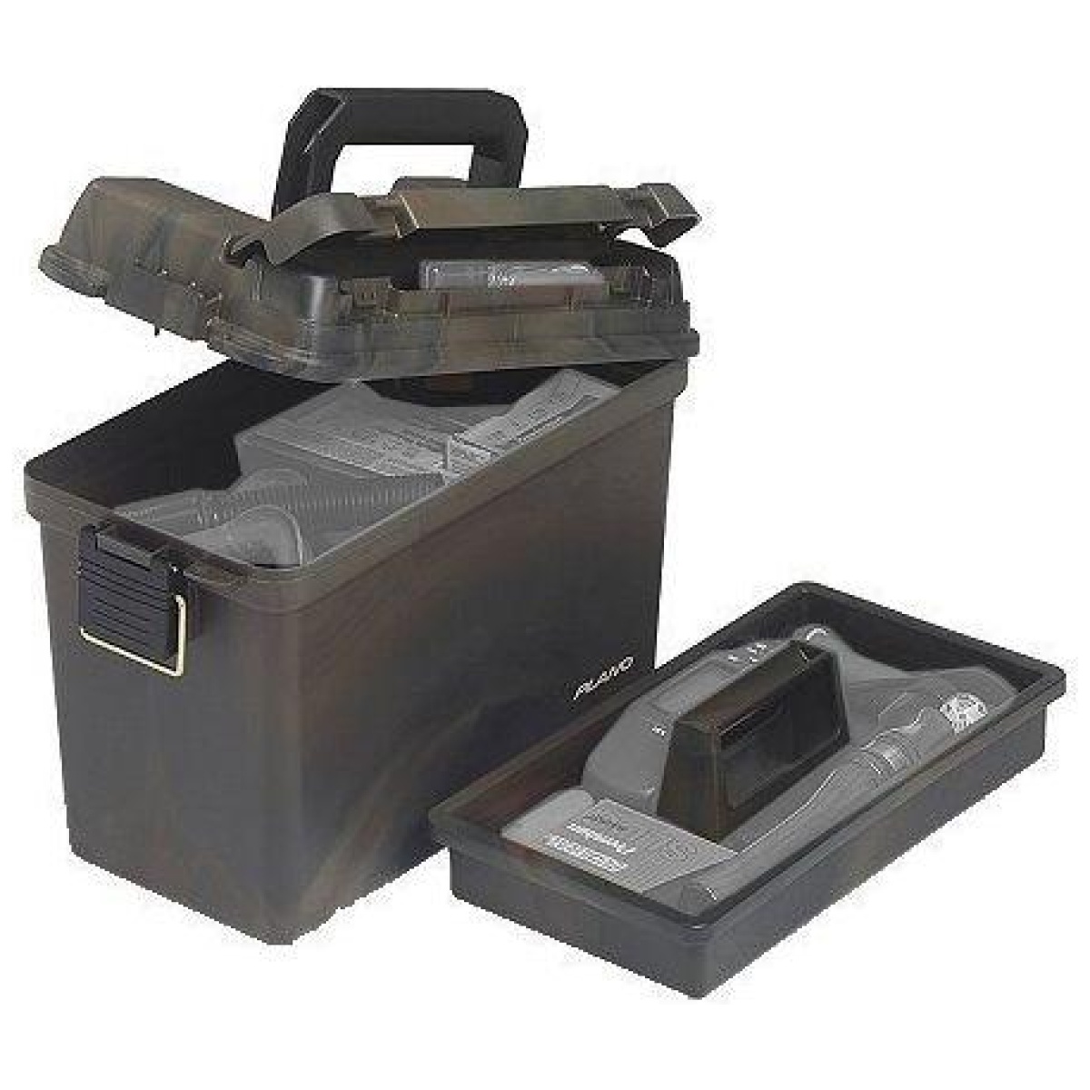 Pl161200. Jpg - plano field case deep with lift-out tray - 15"x8"x10" camo - pl161200