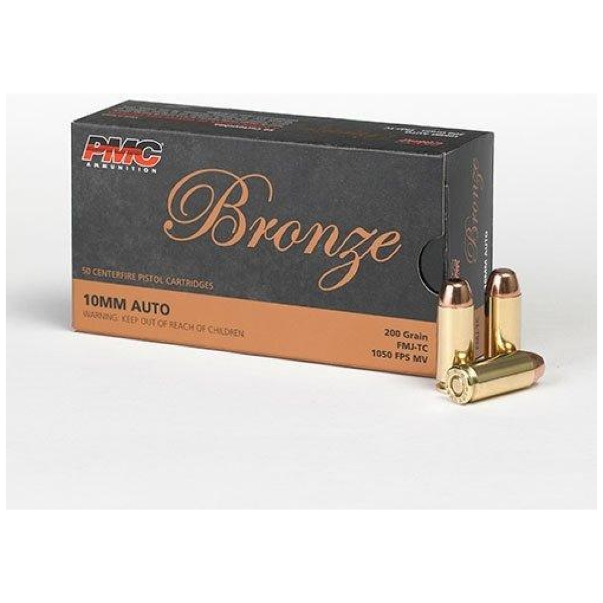 Pm10a. Jpg - pmc bronze handgun ammunition 10mm auto 200 gr. Fmj 1050 fps 50/ct - pm10a