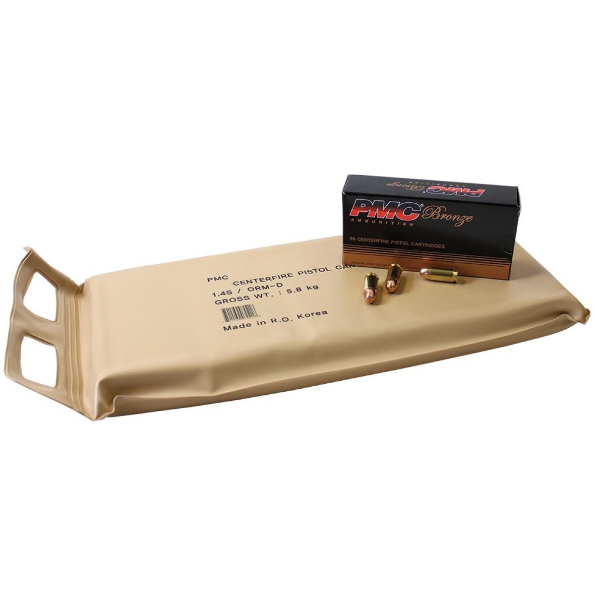 Pm380abp_1. Jpg - pmc bronze handgun ammunition battle pack. 380 acp 90 gr. Fmj 920 fps 6-50/ct boxes - pm380abp 1