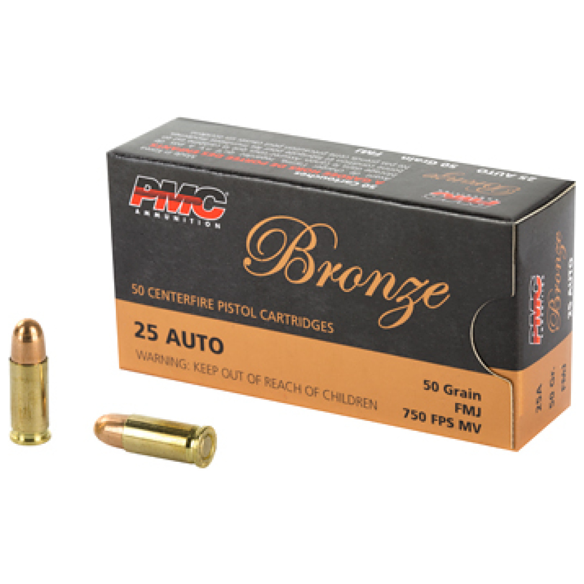 Pmc25a_1. Jpg - pmc brnz 25acp 50gr fmj 50/1000 - pmc25a 1