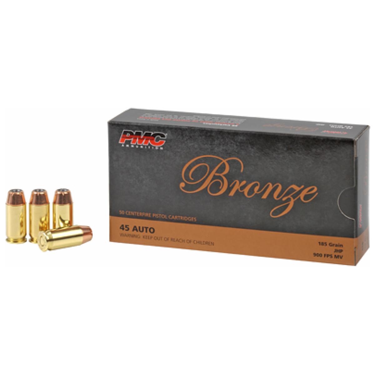 Pmc45b_1. Jpg - pmc brnz 45acp 185gr jhp 50/1000 - pmc45b 1