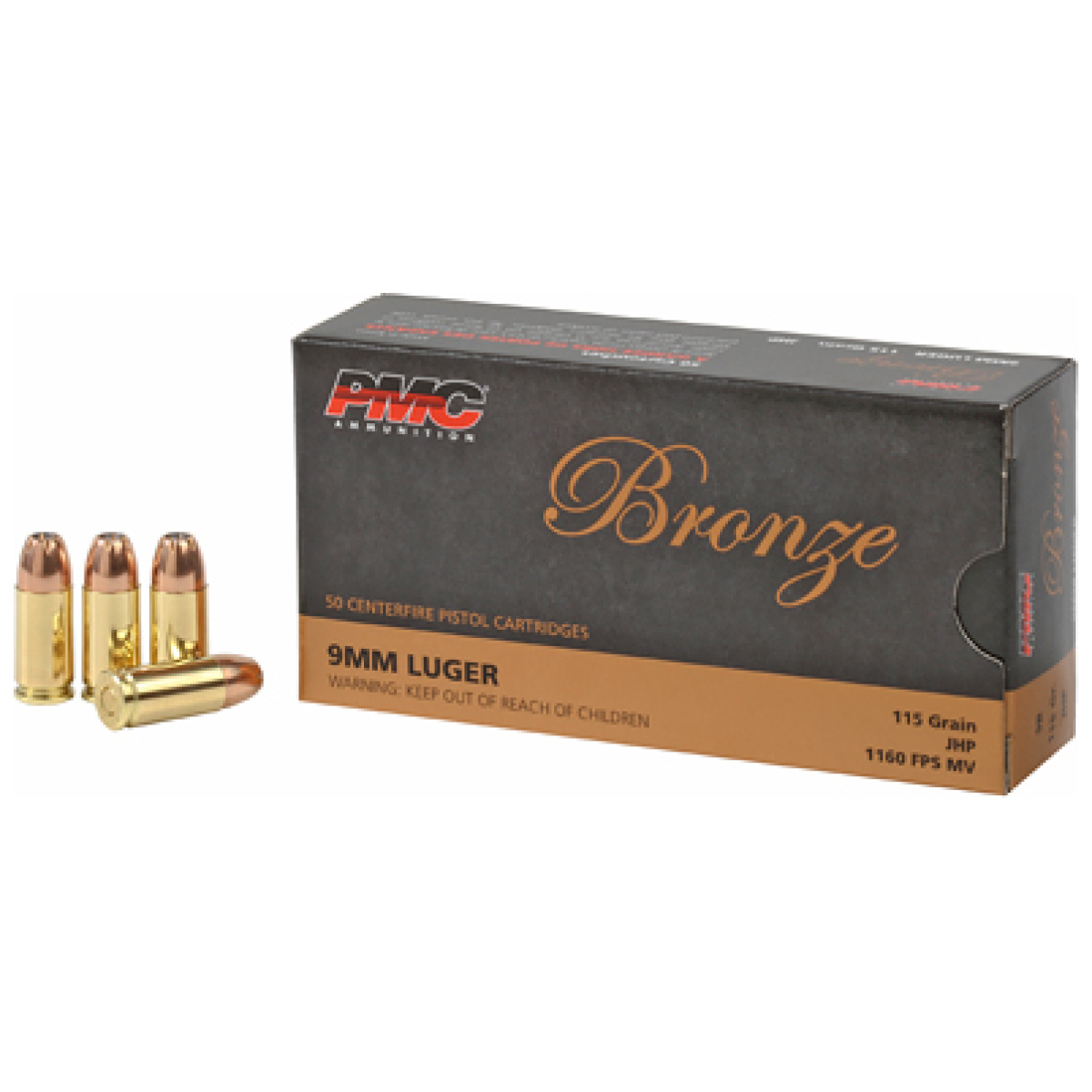 Pmc9b_1. Jpg - pmc brnz 9mm 115gr jhp 50/1000 - pmc9b 1