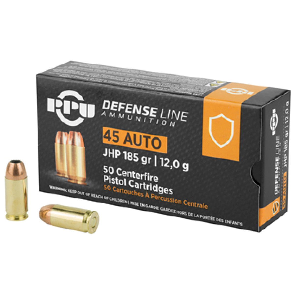 Ppuppd45_1. Jpg - ppu 45acp jhp 185gr 50/500 - ppuppd45 1