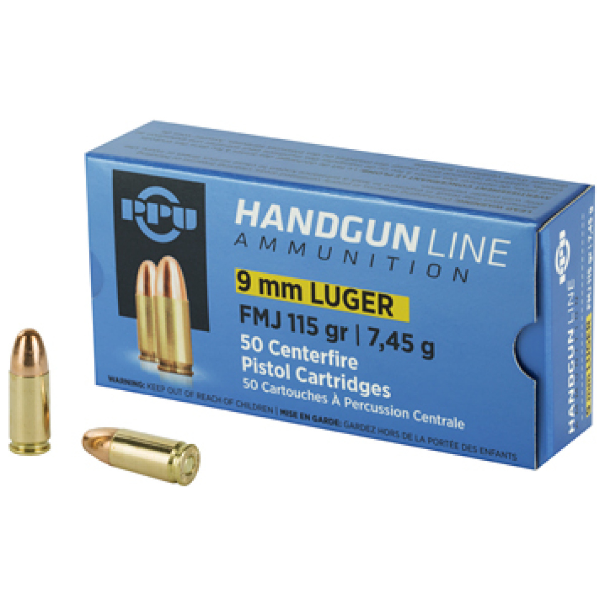 Ppupph9f1_1. Jpg - ppu 9mm fmj 115gr 50/1000 - ppupph9f1 1