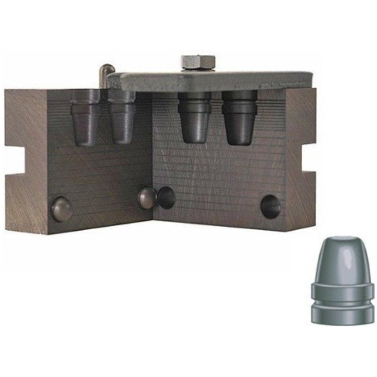 Rc82047. Jpg - rcbs semi-wadcutter pistol bullet mould - double cavity. 452" 201 gr - rc82047