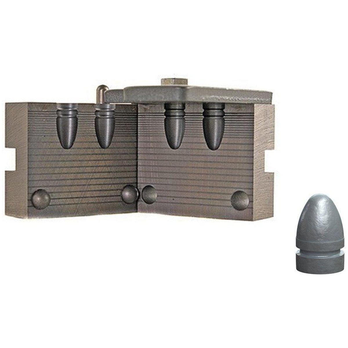 Rc82062. Jpg - rcbs round nose pistol bullet mould - double cavity. 356" 124 gr - rc82062