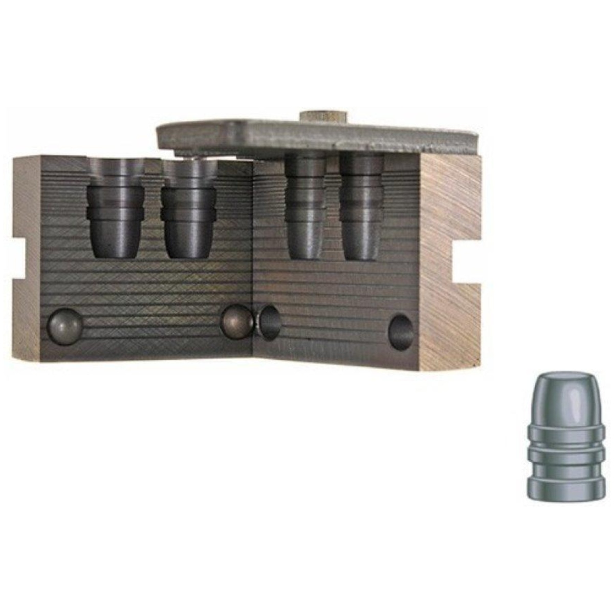 Rc82092. Jpg - rcbs single action army pistol bullet mould - double cavity. 454" 270 gr - rc82092