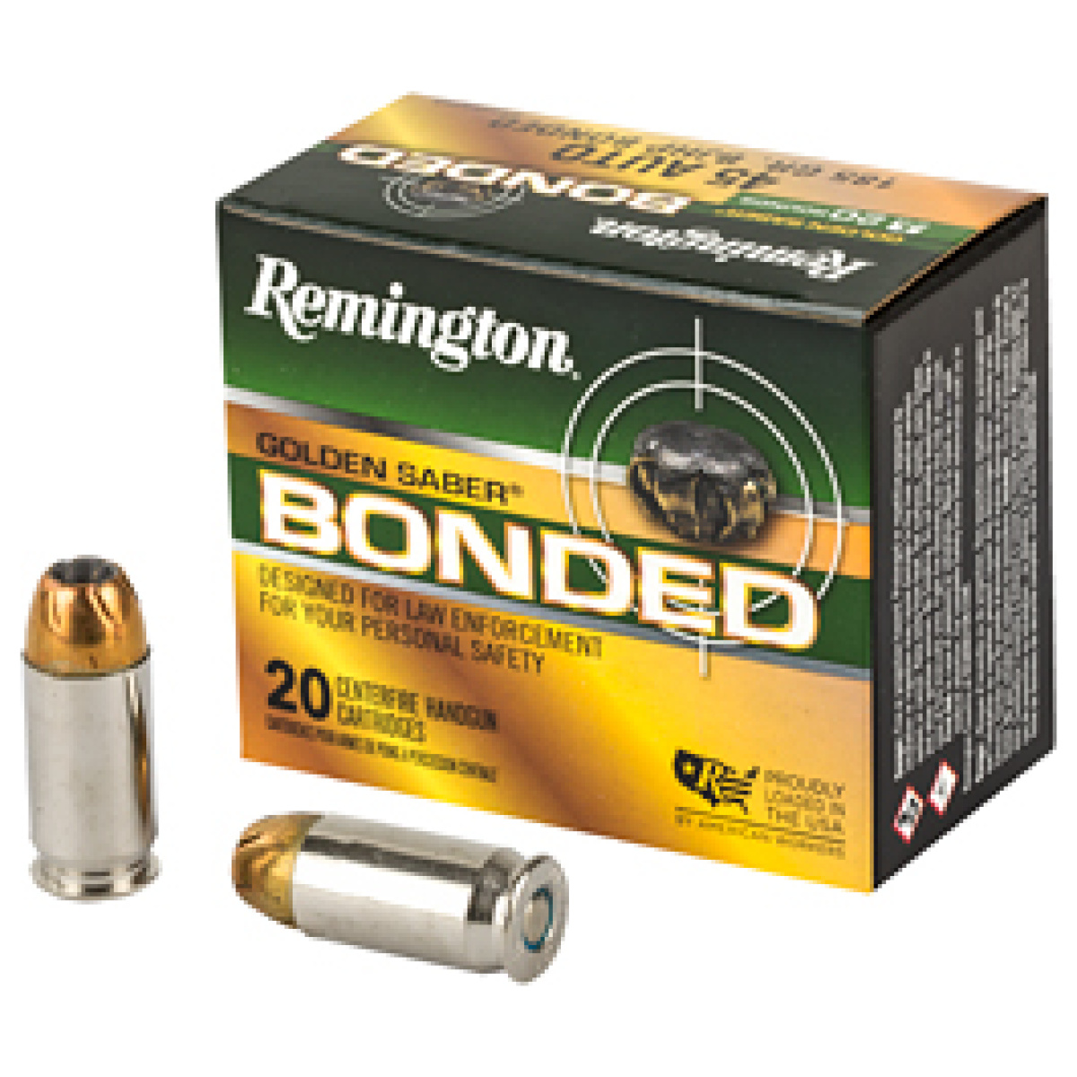 Rem29325_1. Jpg - rem golden sbr 45acp 185gr 20/500 - rem29325 1