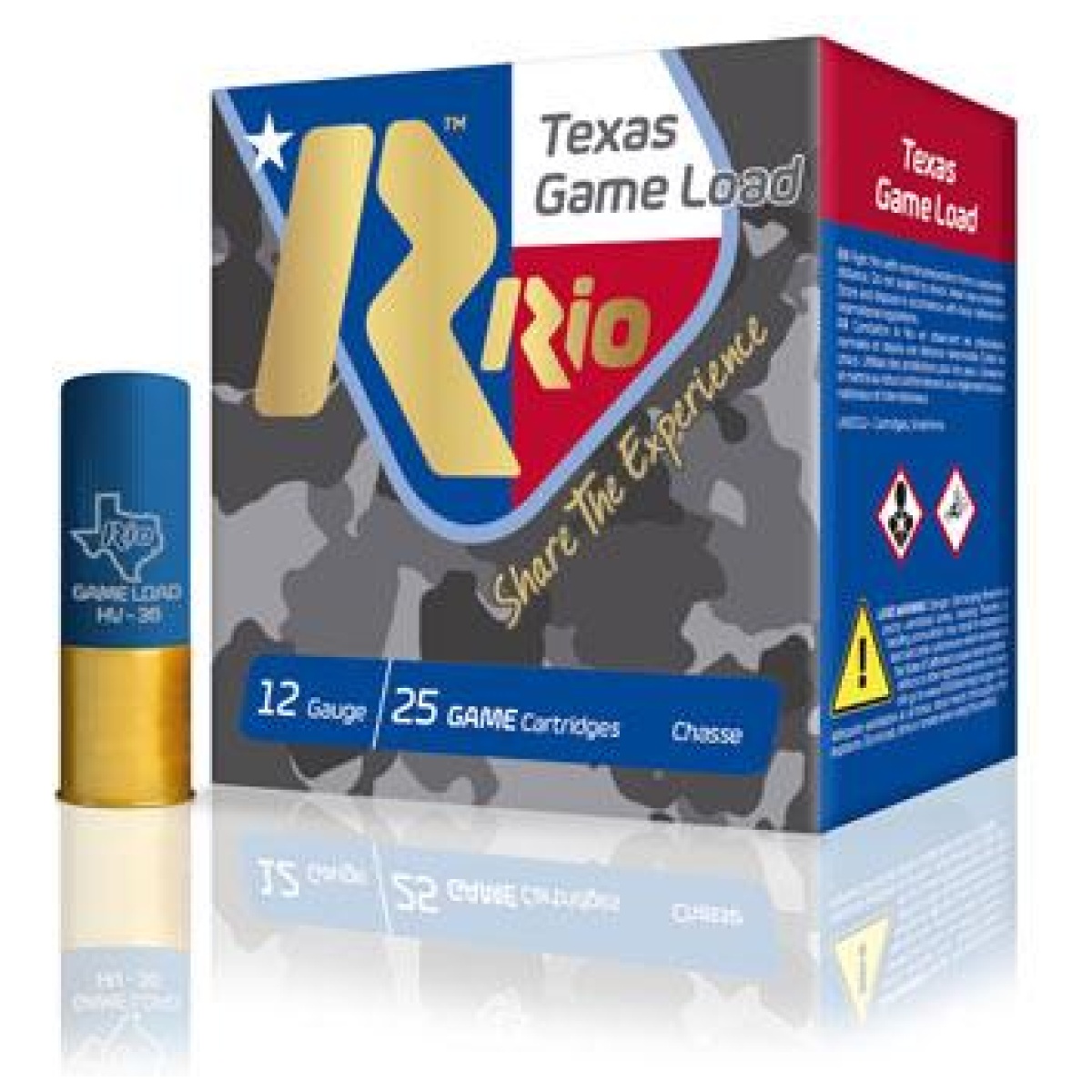 Rotg366tx. Jpg - rio texas game load 36 shotshells 12 ga 2-3/4" 1-1/4oz 1250 fps #6 25/ct - rotg366tx