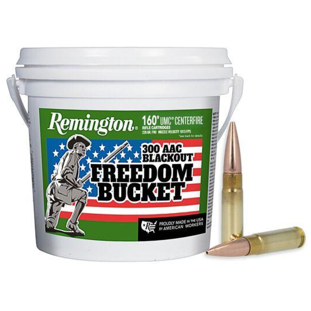 Rt20111-1. Jpg - remington umc freedom bucket. 300 aac blackout 220 gr. Otfb 940 fps 160/ct bucket - rt20111 1