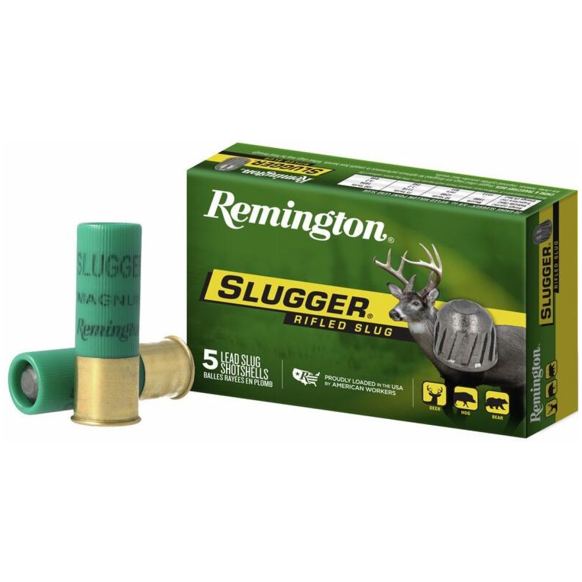 Rt20302-1. Jpg - remington slugger rifled slug 12 ga 2 3/4" max 1 oz slug 1680 fps 5/ct - rt20302 1