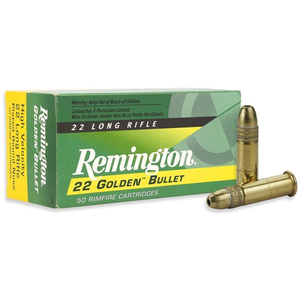 Rt21006-1. Jpg - remington golden bullet rimfire ammunition. 22 lr 36 gr cphp 1225 fps 50/ct - rt21006 1