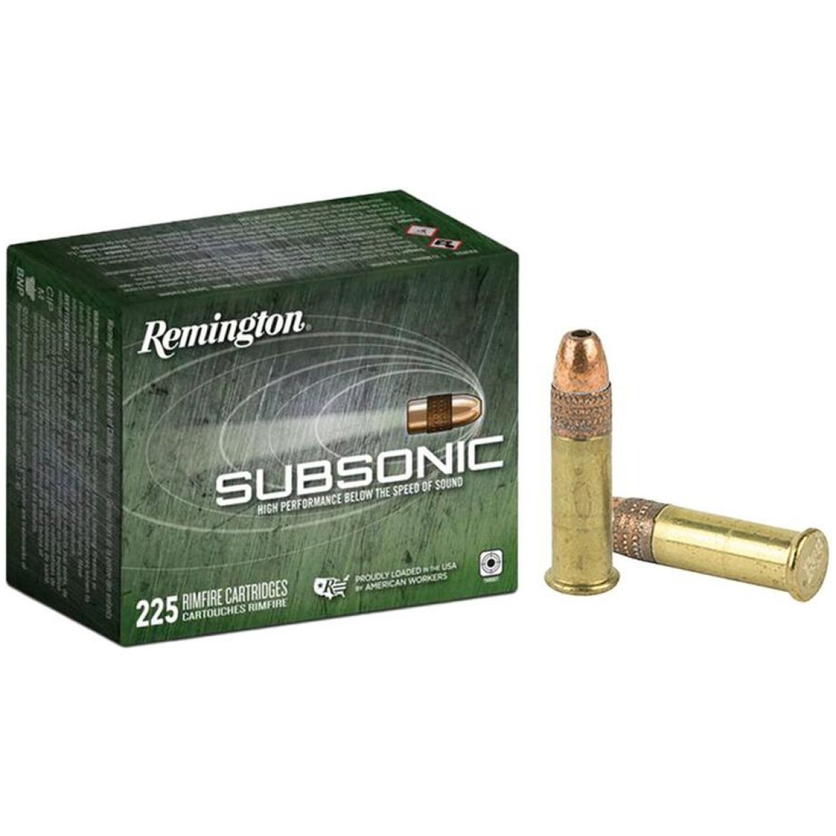 Rt21249. Jpg - remington subsonic rimfire ammunition. 22 lr 40 gr. Hp 1050 fps 225/ct - rt21249