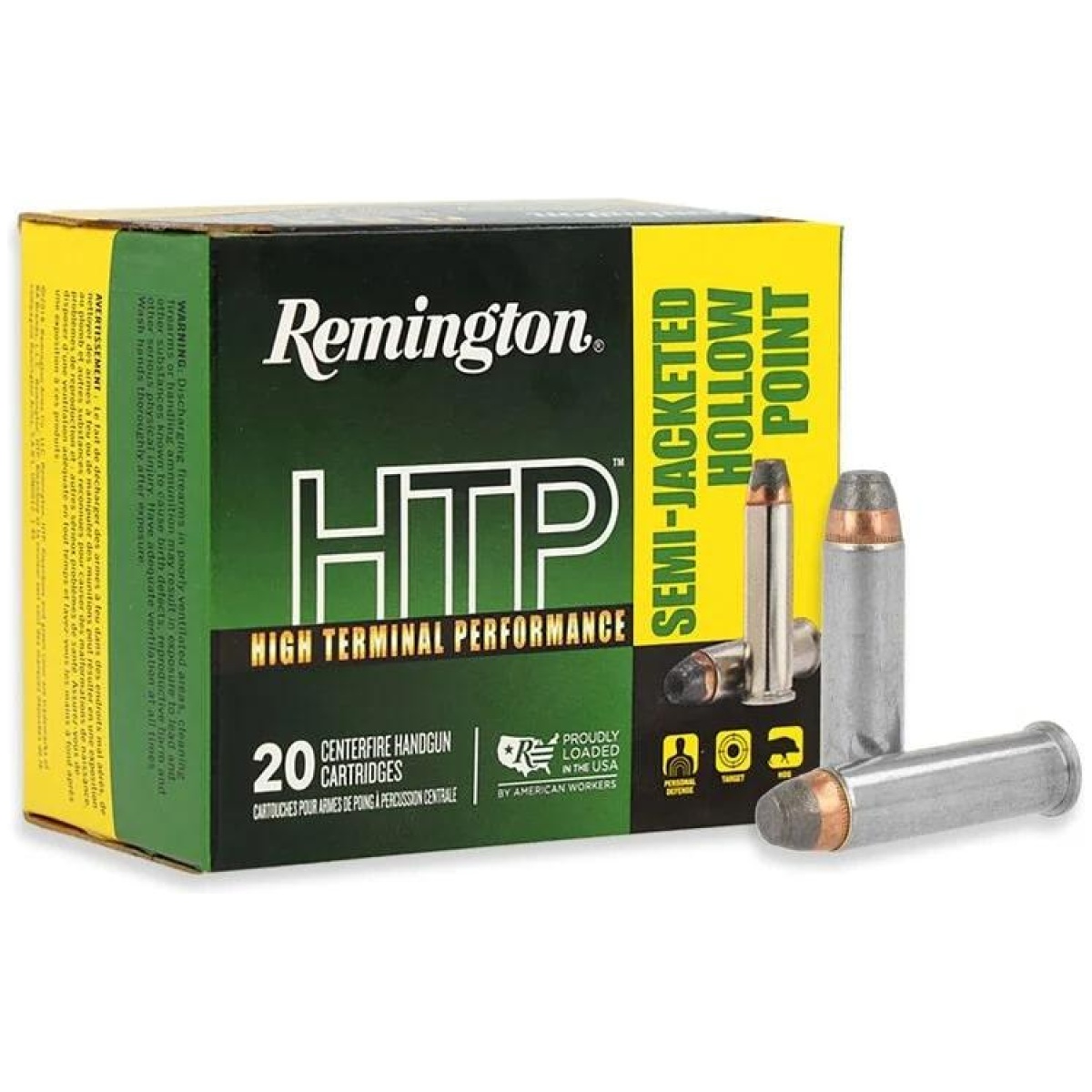 Rt22227-1. Jpg - remington htp handgun ammunition. 357 mag 125 gr sjhp 1450 fps 20/ct - rt22227 1