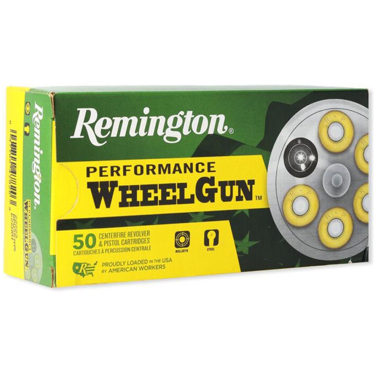 Rt22338. Jpg - remington performance wheel gun handgun ammunition. 45 colt 225gr lead swc 830 fps 50/ct - rt22338