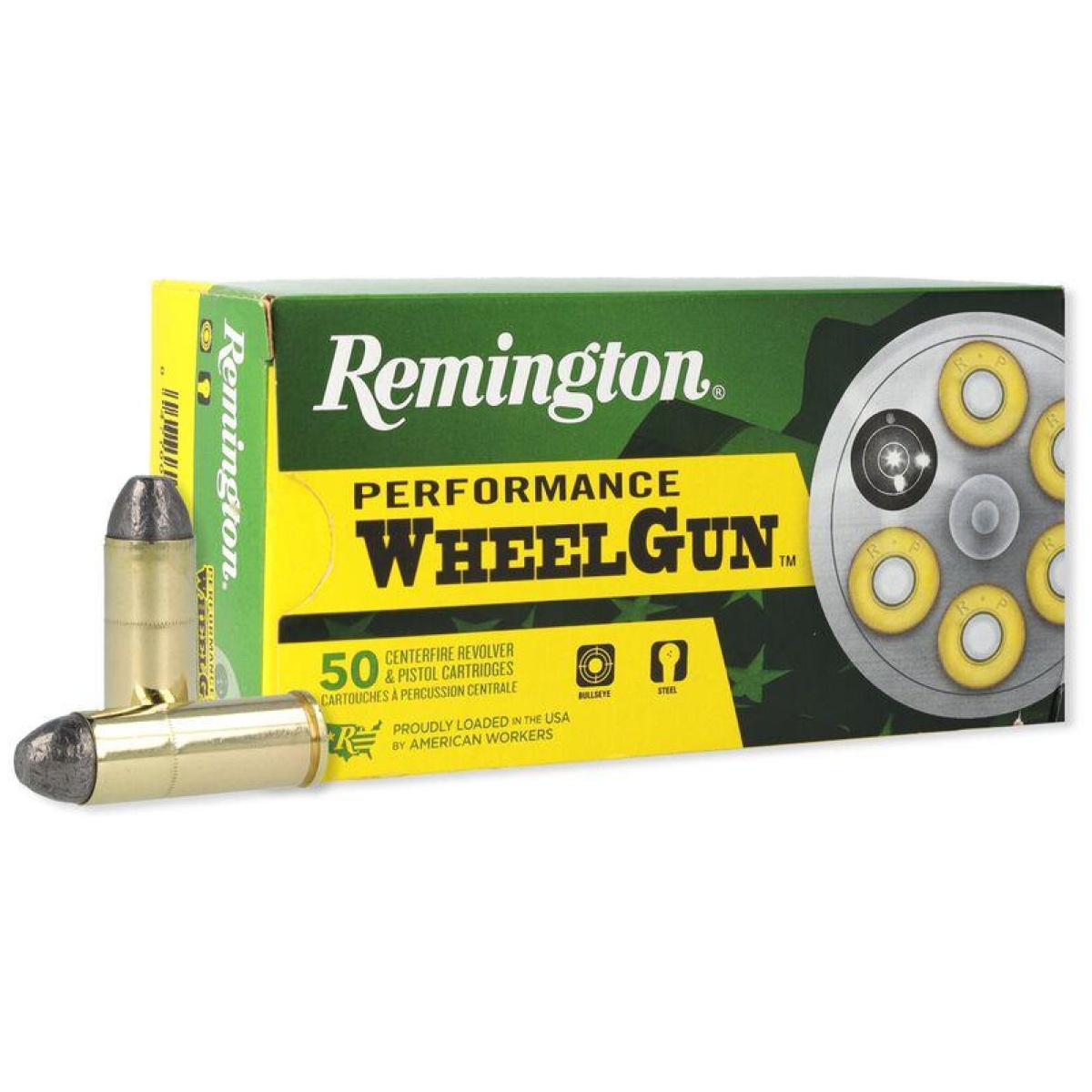 Rt22340-1. Jpg - remington performance wheel gun ammunition. 45 colt 250 gr lrn 750 fps 50/ct - rt22340 1