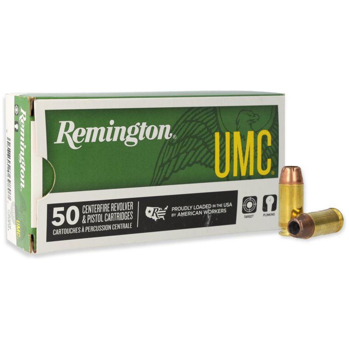 Rt23694-1. Jpg - remington umc handgun ammunition. 40 s&w 180 gr jhp 990 fps 50/box - rt23694 1