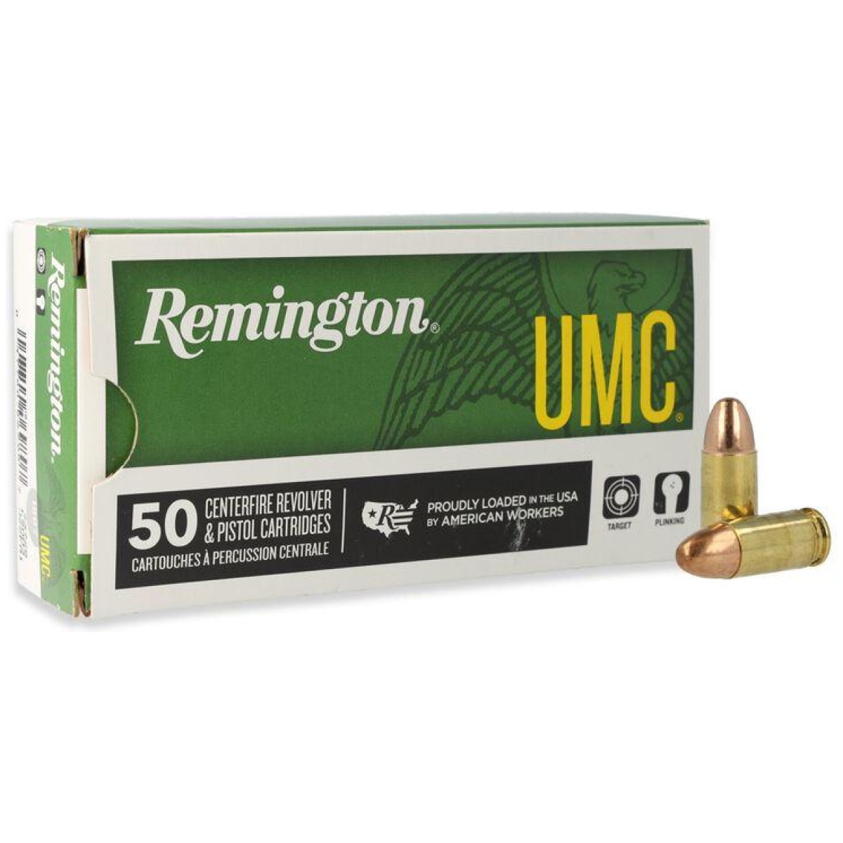 Rt23718-1. Jpg - remington umc handgun ammunition 9mm luger 124 gr. Fmj 1110 fps 50/ct - rt23718 1