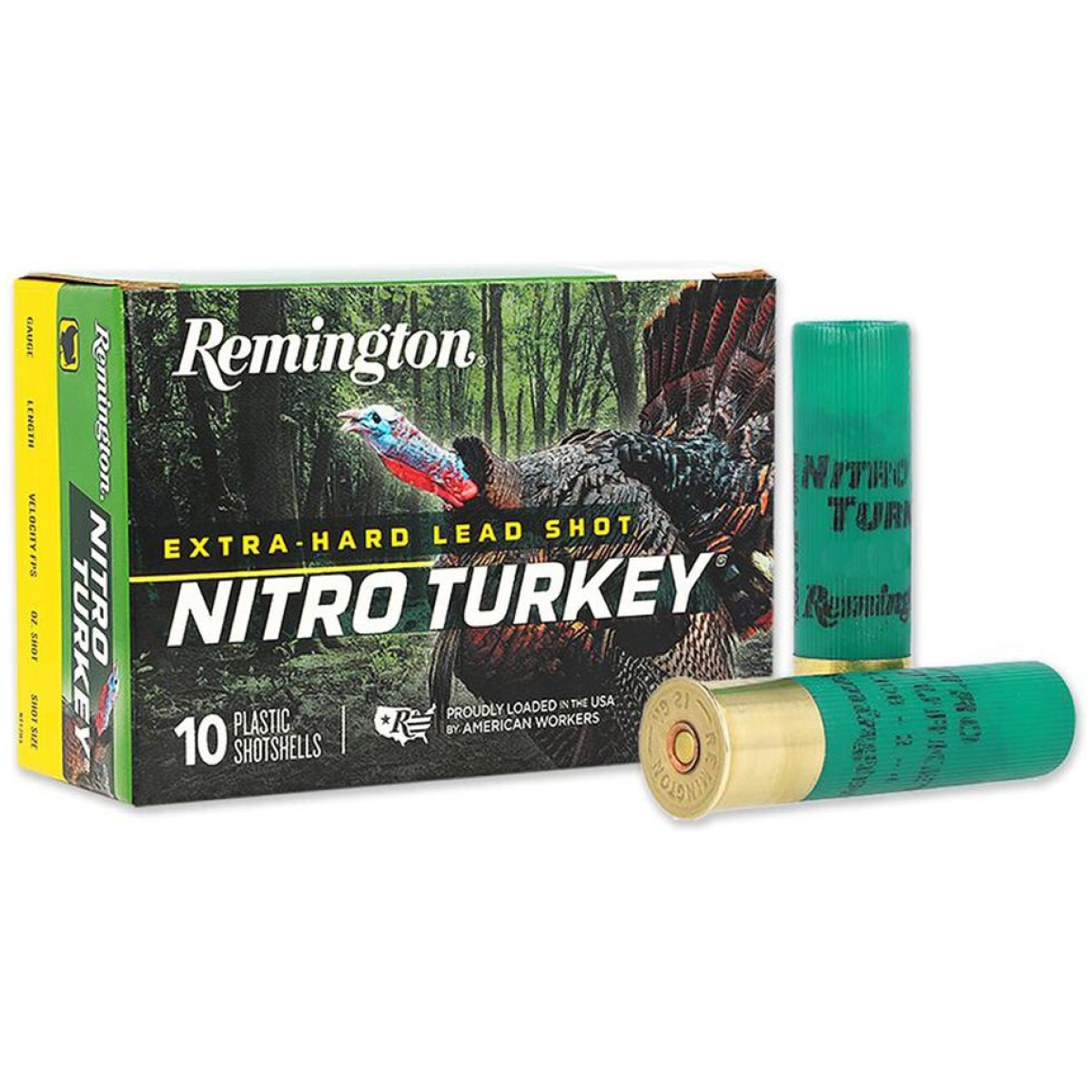 Rt26690. Jpg - remington nitro turkey loads 12 ga 2-3/4 in 1-1/2 oz #4 1260 fps 10/ct - rt26690