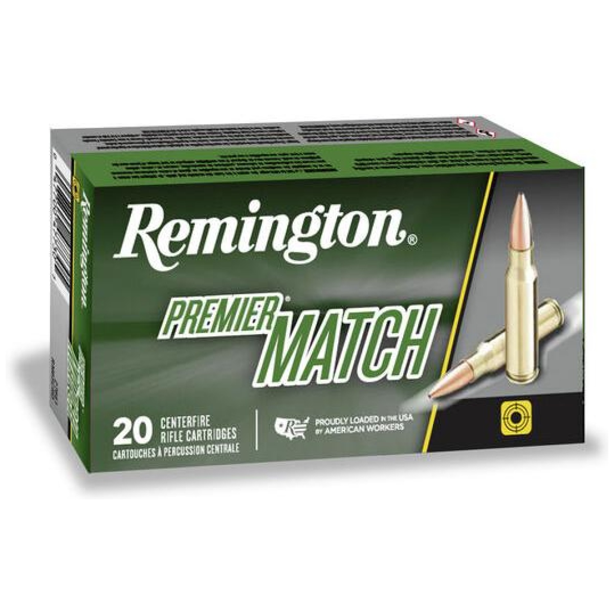 Rt26852. Jpg - remington premier match rifle ammunition. 260 rem 140gr otmbt 2750 fps 20/ct - rt26852