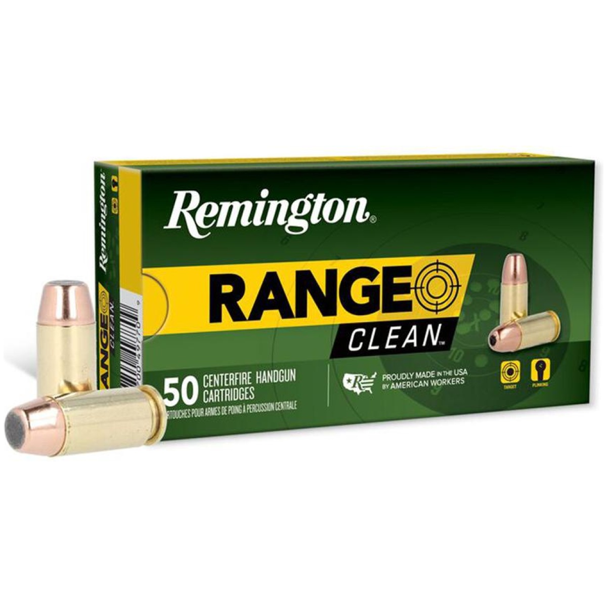 Rt27685. Jpg - remington range clean handgun ammunition. 40 s&w 180gr fneb 990 fps 50/ct - rt27685