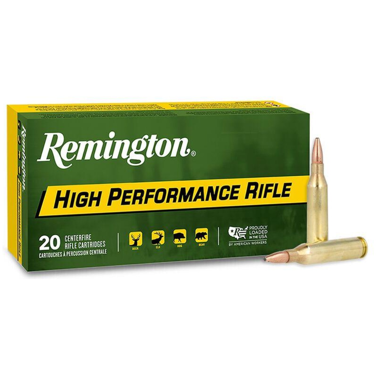 Rt27800-1. Jpg - remington high performance rifle ammunition. 243 win 80 gr psp 3350 fps 20/ct - rt27800 1