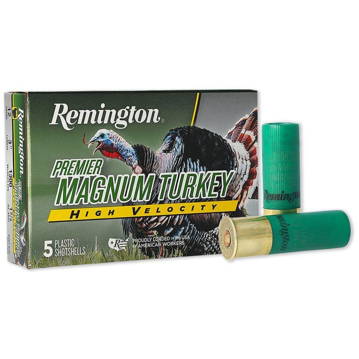 Rt28031-1. Jpg - remington premier magnum turkey hv shotshells 12ga 3" 1-3/4oz 1300 fps #5 5/ct - rt28031 1