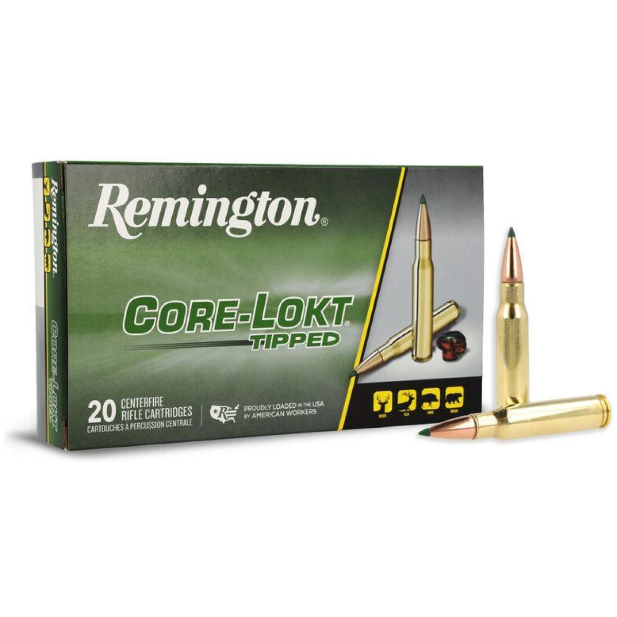 Rt29044-1. Jpg - remington core-lokt tipped rifle ammunition. 308 win 165gr pt 2700 fps 20/ct - rt29044 1