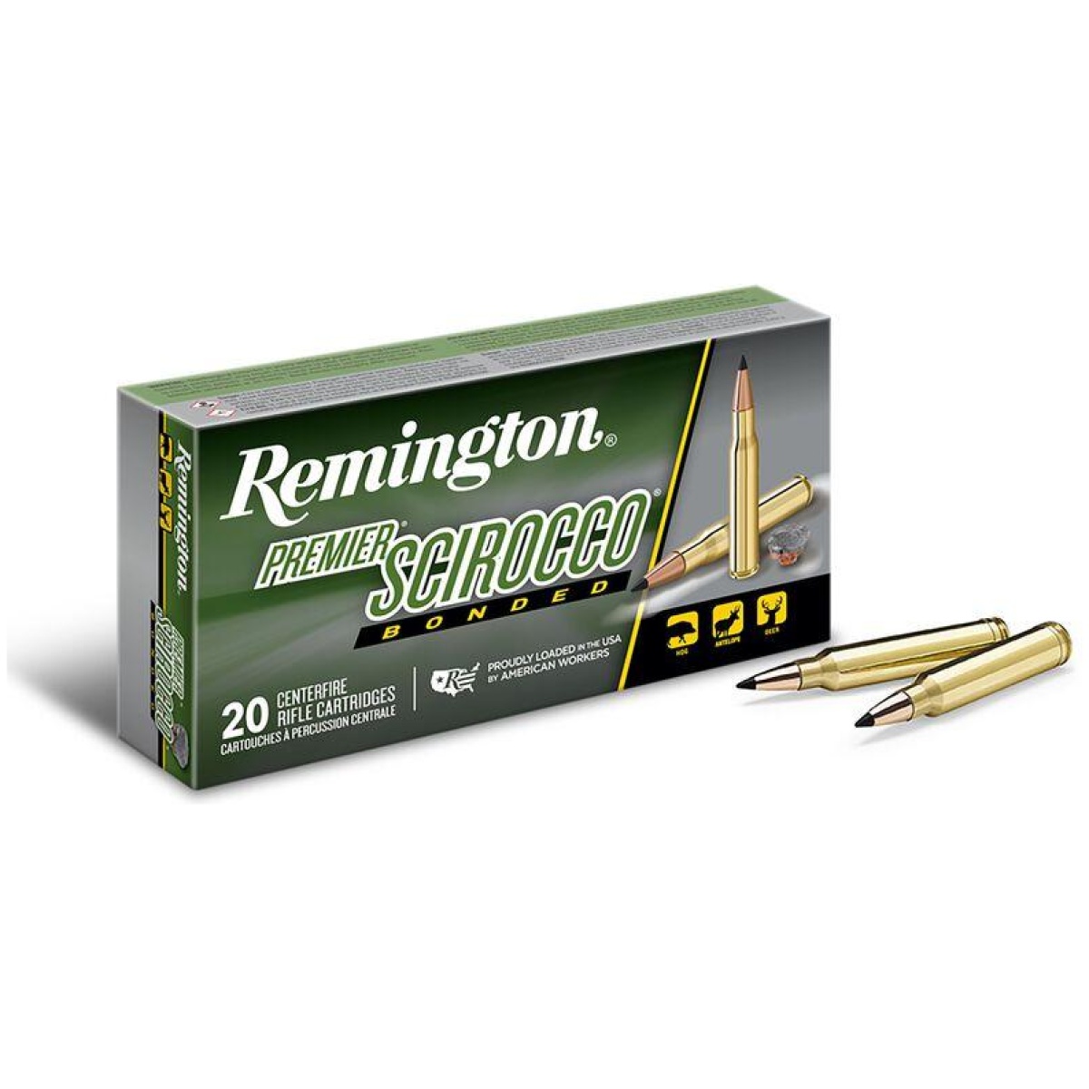 Rt29328-1. Jpg - remington premier scirocco rifle ammunition 30-06 springfield 180 gr pt 2700 fps 20/ct - rt29328 1