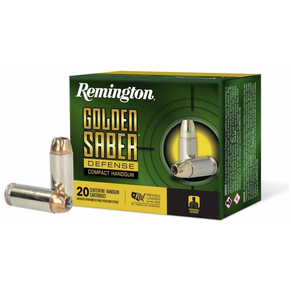 Rtr21370-1. Jpg - remington golden saber defense compact ammunition 10mm auto 180gr 1150 fps 20/ct - rtr21370 1