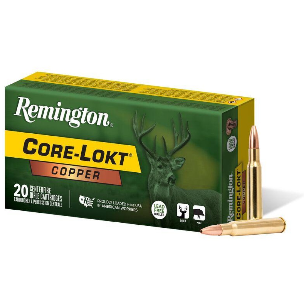 Rtr27853-1. Jpg - remington core-lokt copper rifle ammunition. 300 win mag 180gr chp 2850 fps 20/ct - rtr27853 1