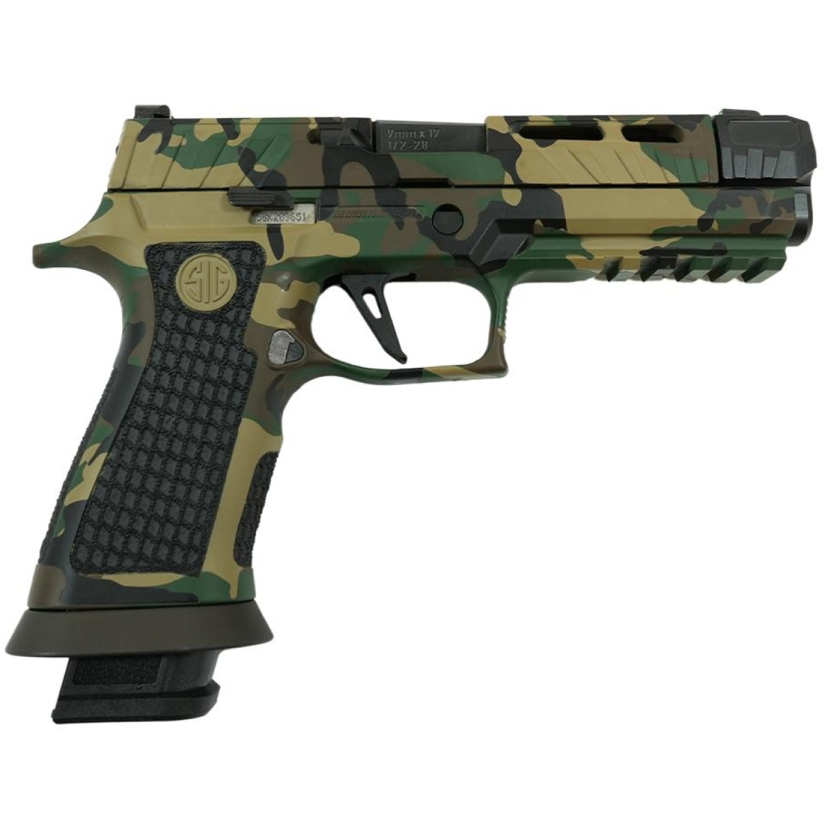 Sigsauerp320_2. Jpg - sig sauer p320 spectre comp handgun 9mm luger 21rd magazines (2) 4. 6" barrel woodland camo sc81 - sigsauerp320 2