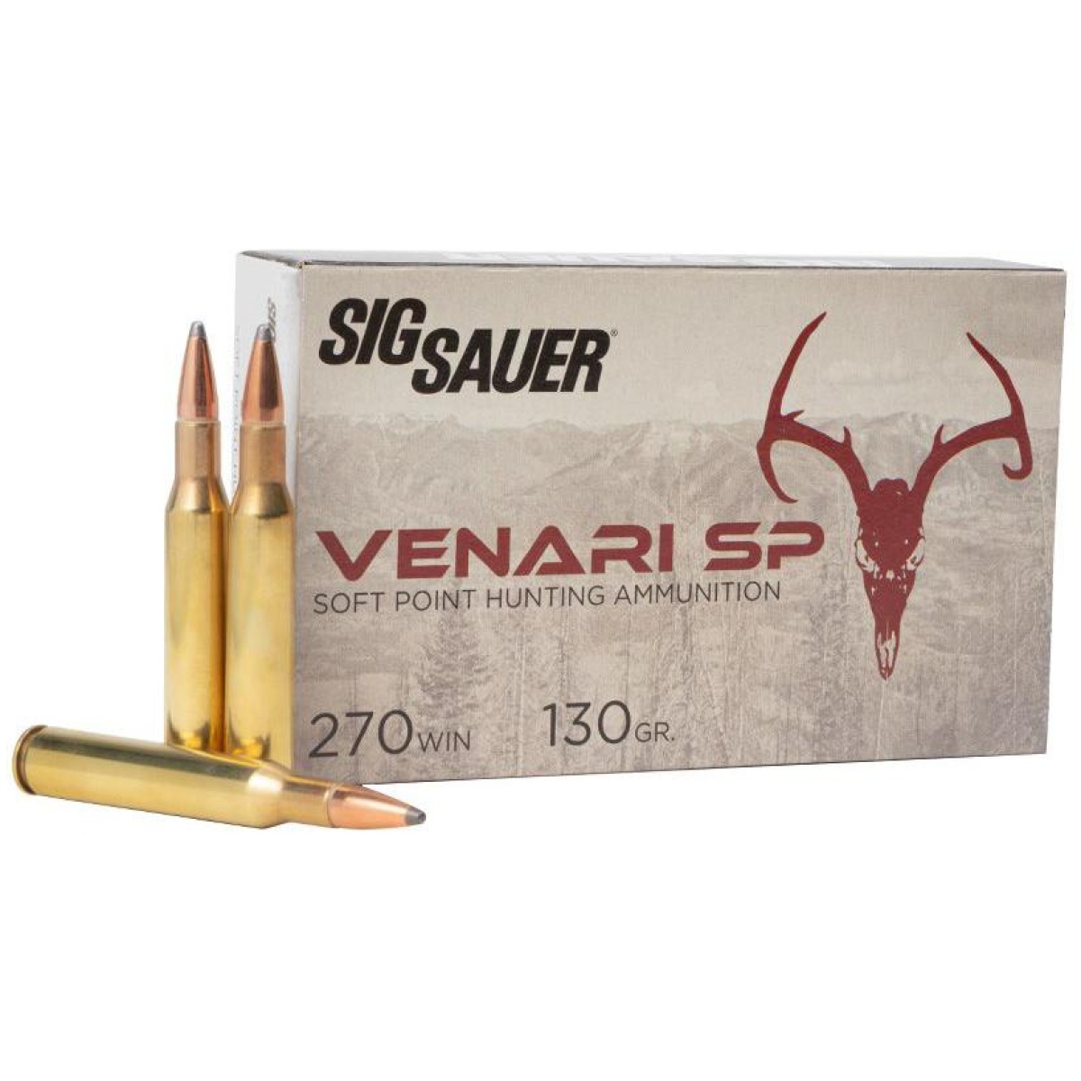 Xiv270sp13020. Jpg - sig sauer venari sp rifle ammunition. 270 win 130gr sp 2846 fps 20/ct - xiv270sp13020