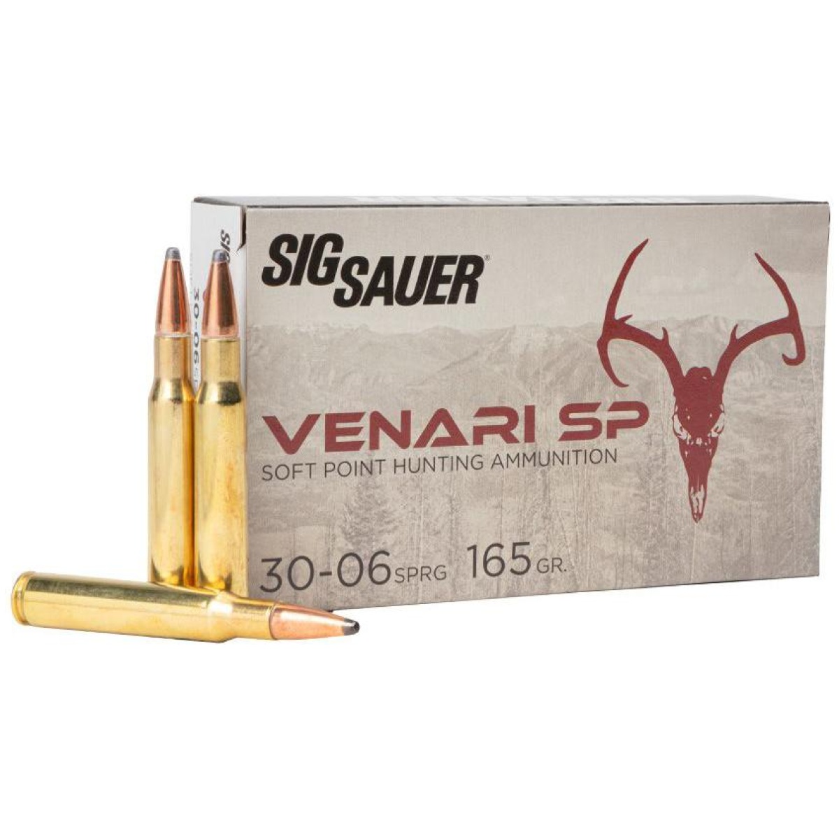 Xiv3006sp16520. Jpg - sig sauer venari sp rifle ammunition. 30-06 sprg 165gr sp 2900 fps 20/ct - xiv3006sp16520