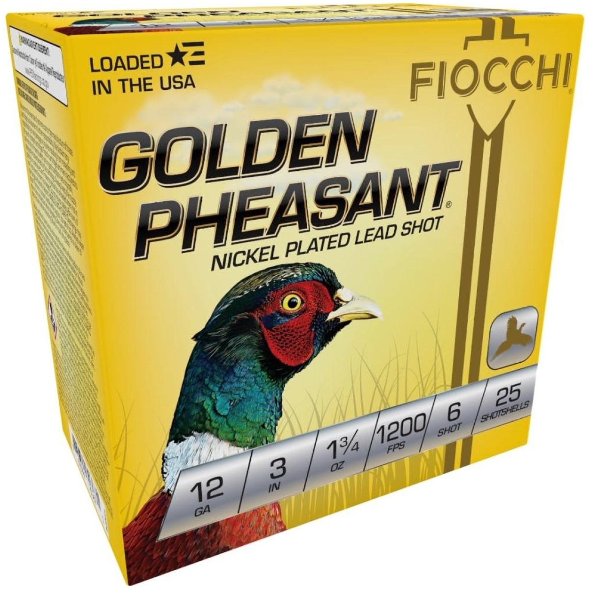 Xn123gp6-1. Jpg - golden pheasant np 12ga 3" 1 3/4oz #6 1200fps 25rd - xn123gp6 1